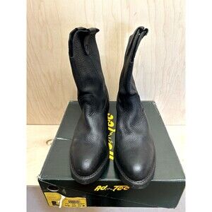 Ad Tec Ranch Wellington 11 Work Boots Men's US 11 Black Leather